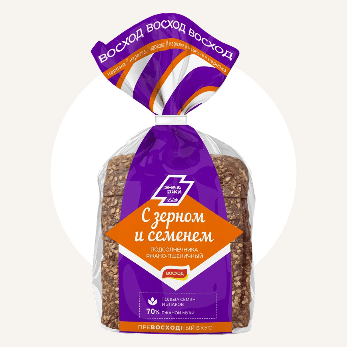 Ржано-пшеничный с зерном и семенем подсолнечника