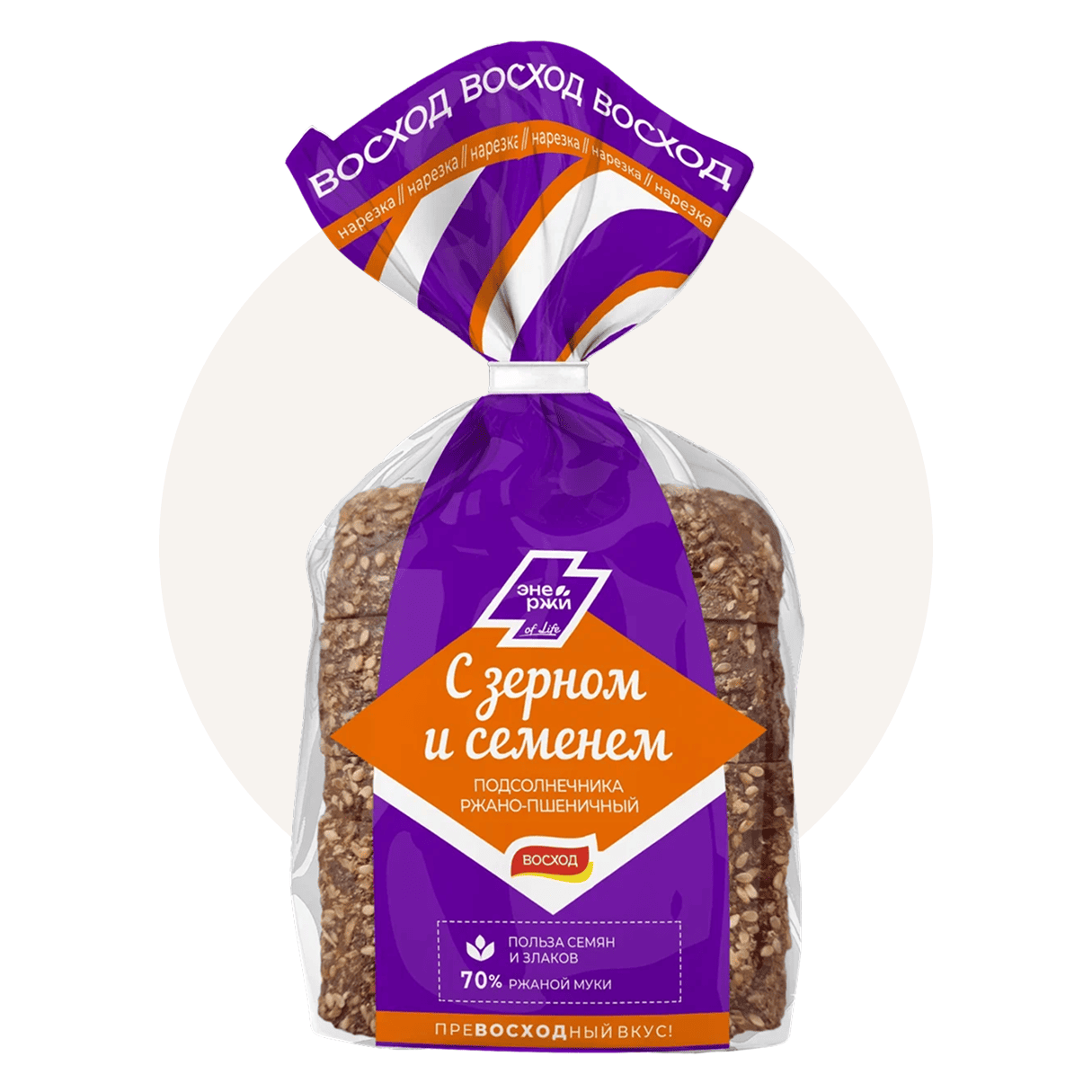 Ржано-пшеничный с зерном и семенем подсолнечника